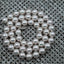 Fresh Water Cultured White Pearl Necklace with 14k White Gold Clasp