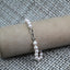 White Cultured Pearl Strand Bracelet with Sterling Silver Clasp