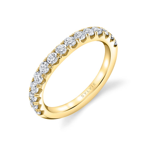 Sylvie Shared Prong Diamond Wedding Band BS1862