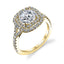 Classic Double Cushion Halo Engagement Ring S1128 - Chalmers Jewelers