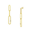MIDAS 14k Yellow Gold Paper Dangle Earrings with Diamond Accent MF037754