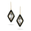 Doves White Topaz and Black Onyx Earrings E9030BOWT