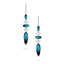 Doves London Blue Topaz and Diamond Earrings E9113LBT