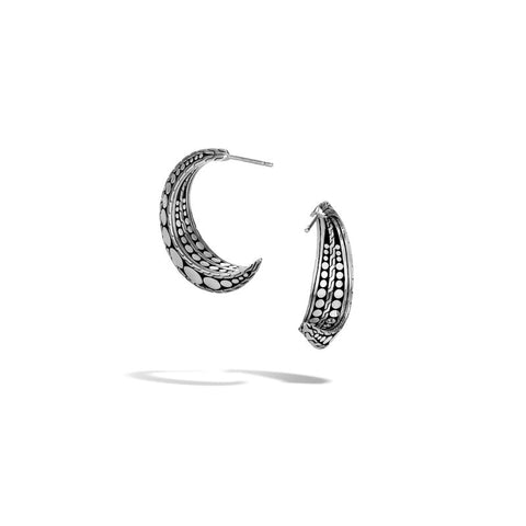 Dot Hammered Hoop Earring - Chalmers Jewelers