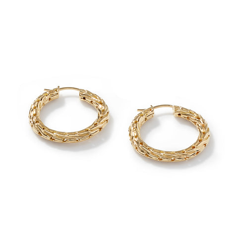 John Hardy Classic Chain Medium Hoop Earring EB999710