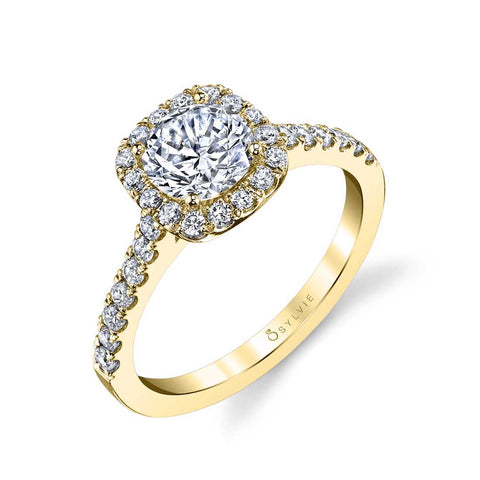 Classic Halo Engagement Ring S1475-RD - Chalmers Jewelers