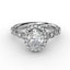 Fana Classic Diamond Engagement Ring with Detailed Milgrain Band 3065