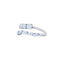 KWIAT Eclipse Collection Bypass Ring with Diamonds R-14600-0-DIA-18KW