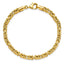 14k Yellow Gold Byzantine Link Bracelet 7.5 inches LF1487-7.5