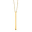 Leslie's 14K Polished Bar 2in ext. 16" Necklace LF845