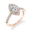 Marquise Engagement Ring With Halo S1475-MQ - Chalmers Jewelers