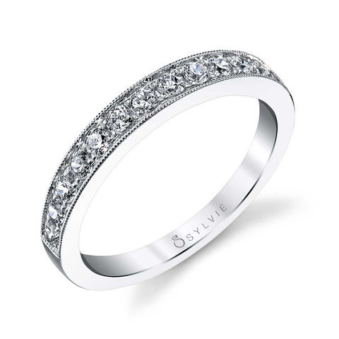 Classic Wedding Band With Milgrain Accents BS1081 - Chalmers Jewelers