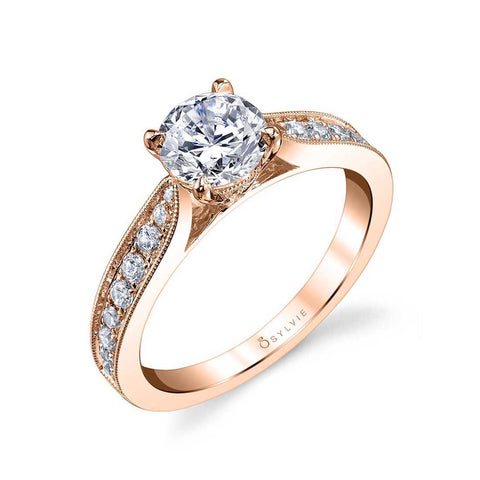 Modern Solitaire Engagement Ring S1352 - Chalmers Jewelers