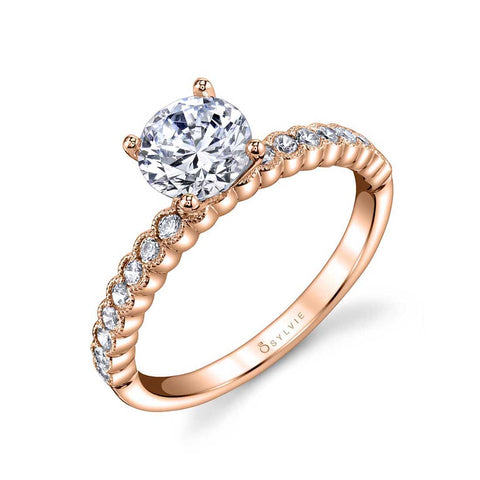 Modern Solitaire Engagement Ring S1510 - Chalmers Jewelers