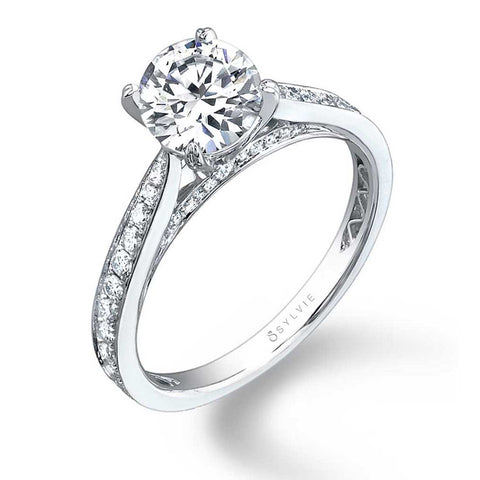 Modern Solitaire Engagement Ring SY069 - Chalmers Jewelers