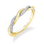 Modern Spiral Wedding Band BS1524-WG - Chalmers Jewelers