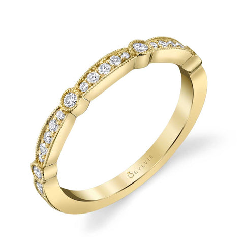 Sylvie Modern Stackable Band - B0041 - Chalmers Jewelers