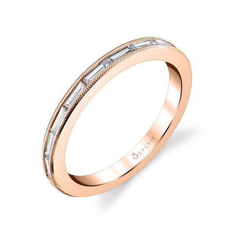 Ultra Modern Stackable Diamond Band B0046-WG - Chalmers Jewelers