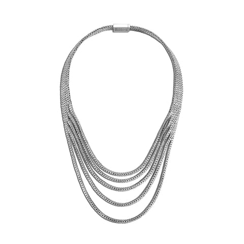 John Hardy Rata Multi Row Necklace NB9004999