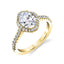 Oval Engagement Ring With Halo S1805 - Chalmers Jewelers