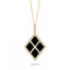 Doves Black Onyx and Diamond Pendant P7953BO