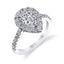 Pear Shaped Engagement Ring With Halo S1199-PS - Chalmers Jewelers
