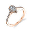 Classic Petite Pear Shaped Engagement Ring With Halo SY696-PS - Chalmers Jewelers