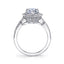 Pear Shaped Engagement Ring With Halo S1776 - Chalmers Jewelers