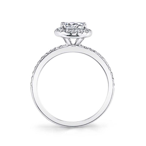 Round Halo Engagement Ring S1008-RB - Chalmers Jewelers