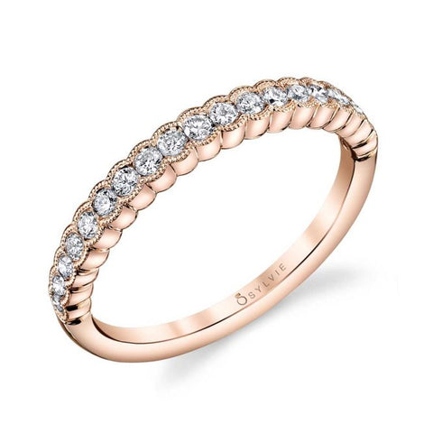 Sylvie Stackable Wedding Band - B0010 - Chalmers Jewelers