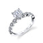 Sylvie Round Solitaire Engagement Ring S1516