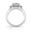 Sylvie Noella Classic Three Stone Engagement Ring S1083