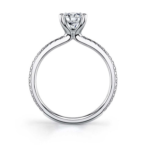 Round Solitaire Engagement Ring S1093-WG - Chalmers Jewelers