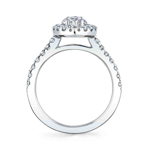 Marquise Engagement Ring With Halo S1199-MQ - Chalmers Jewelers