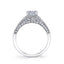 Sylvie Princess Cut Engagement Ring S1272 - PR