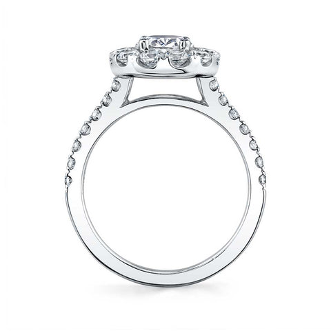 Oval Halo Engagement Ring S1299-OV - Chalmers Jewelers