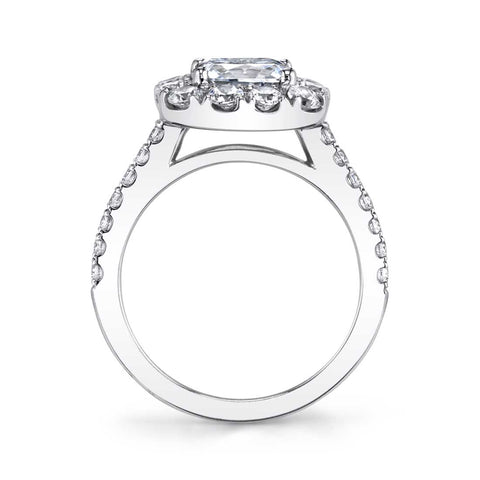 Classic Cushion Halo Engagement Ring S1299-RCH - Chalmers Jewelers