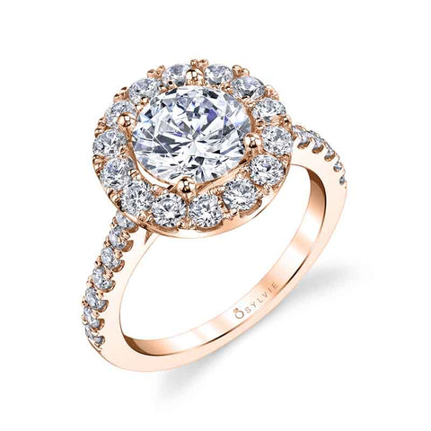 Classic Halo Engagement Ring S1299-RB - Chalmers Jewelers