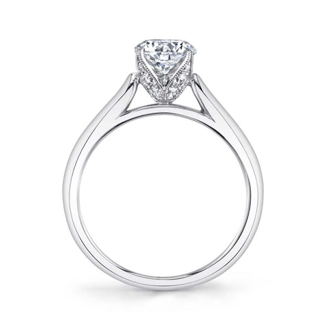 Sylvie Modern Solitaire Engagement Ring S1300