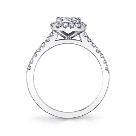 Classic Oval Engagement Ring With Halo S1475-OV - Chalmers Jewelers