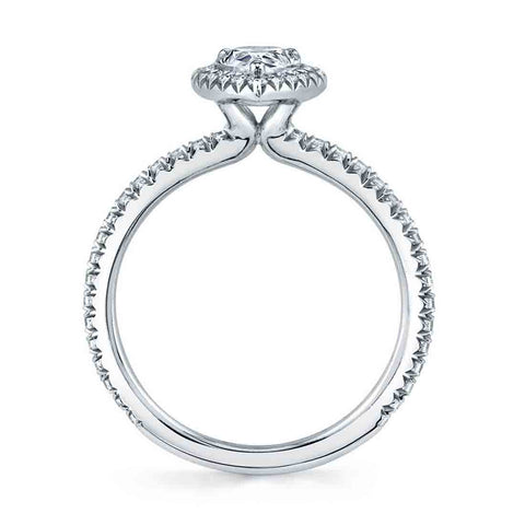 Pear Shaped Halo Engagement Ring S1793-PS - Chalmers Jewelers