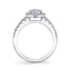 Oval Engagement Ring With Halo S1804 - Chalmers Jewelers