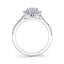 Oval Engagement Ring With Halo S1805 - Chalmers Jewelers