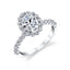 Sylvie Oval Halo Engagement Ring S1P14-OV