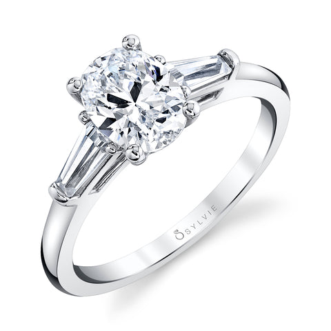 Three Stone Oval Engagement Ring S3012 - OV - Chalmers Jewelers