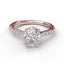 Classic Oval Cut Solitaire With Hidden Halo 3025 - Chalmers Jewelers