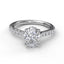 Classic Oval Cut Solitaire With Hidden Halo 3025 - Chalmers Jewelers