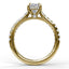 Classic Oval Cut Solitaire With Hidden Halo 3025 - Chalmers Jewelers