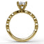 Classic Diamond Engagement Ring with a Delicate Milgrain Edge 3038 - Chalmers Jewelers