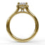 Oval Cut Halo Engagement Ring 3043 - Chalmers Jewelers